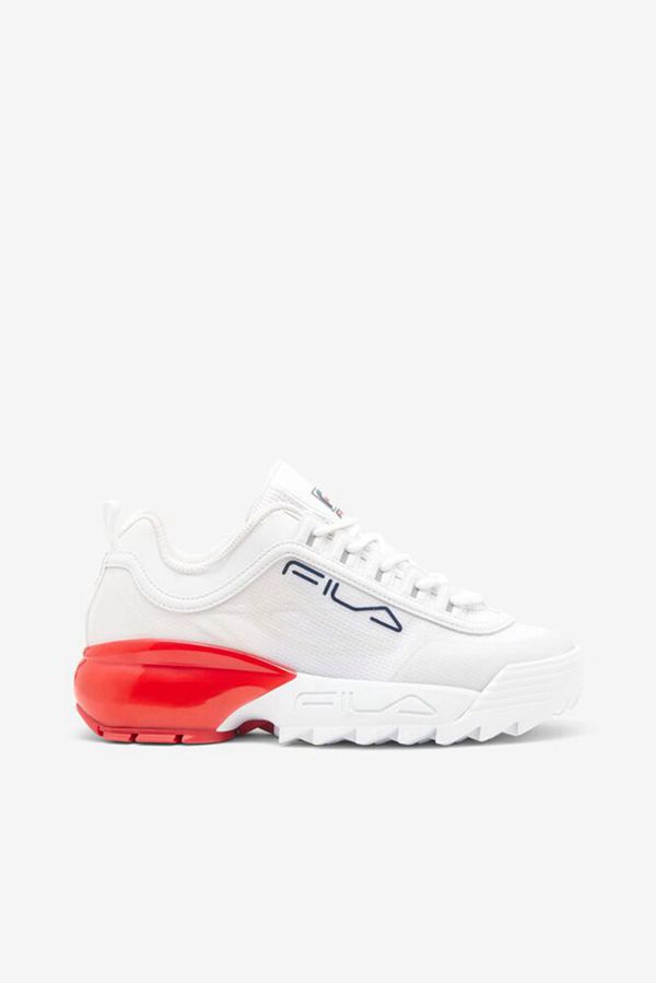 Tênis Fila Mulher Branco/Azul Marinho/Vermelhas - Fila Disruptor 2A Portugal Online,XJSV-82956